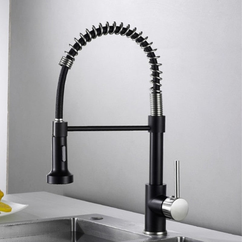 Mitigeur de Cuisine Monotrou avec Bec à Ressort Rétractable