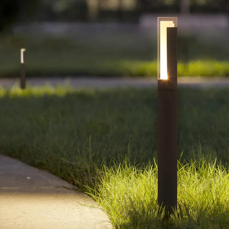 Borne Lumineuse LED Extérieure IP65 en Aluminium Noir