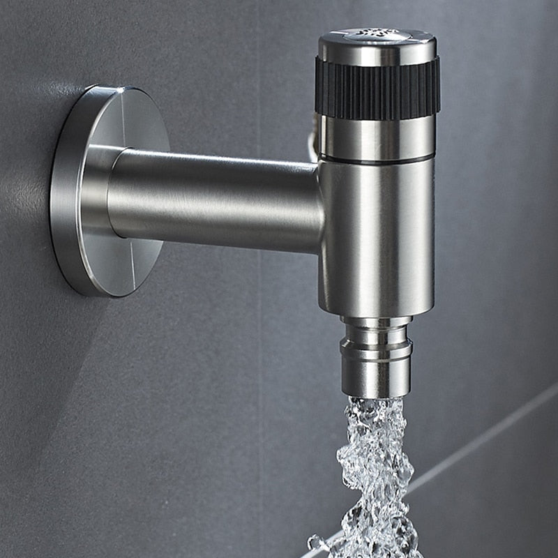 Robinet Mural Extérieur Inox 304 Noir