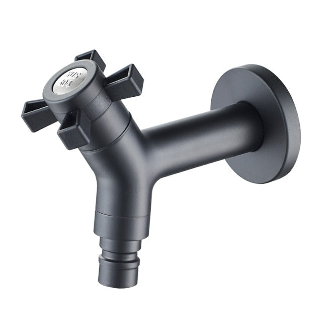 Robinet Mural Extérieur Inox 304 Noir