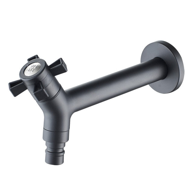 Robinet Mural Extérieur Inox 304 Noir