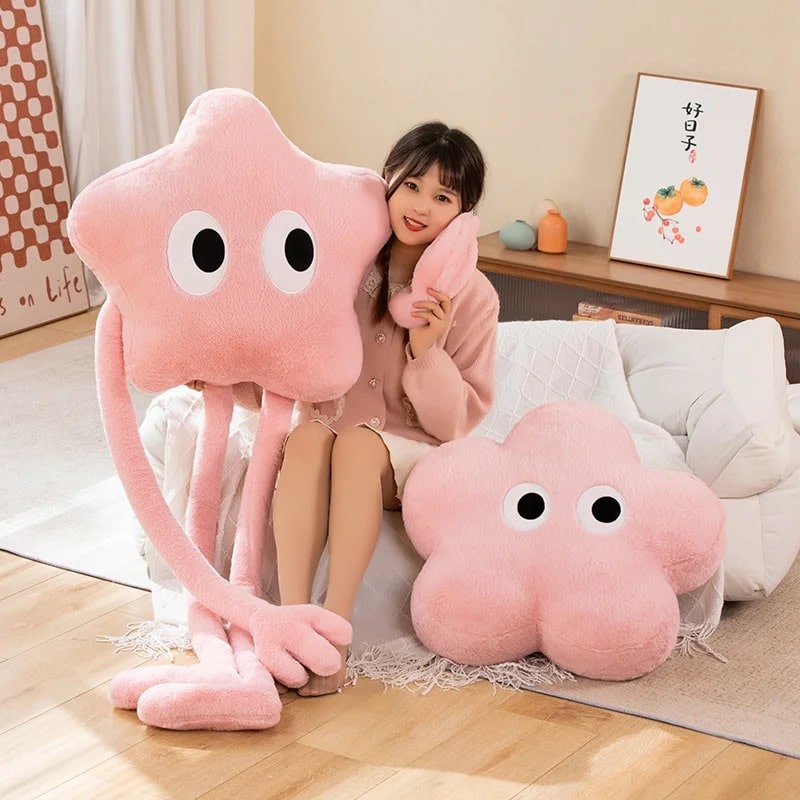 Coussin Étoile Géant en Peluche Kawaii Déco Chambre