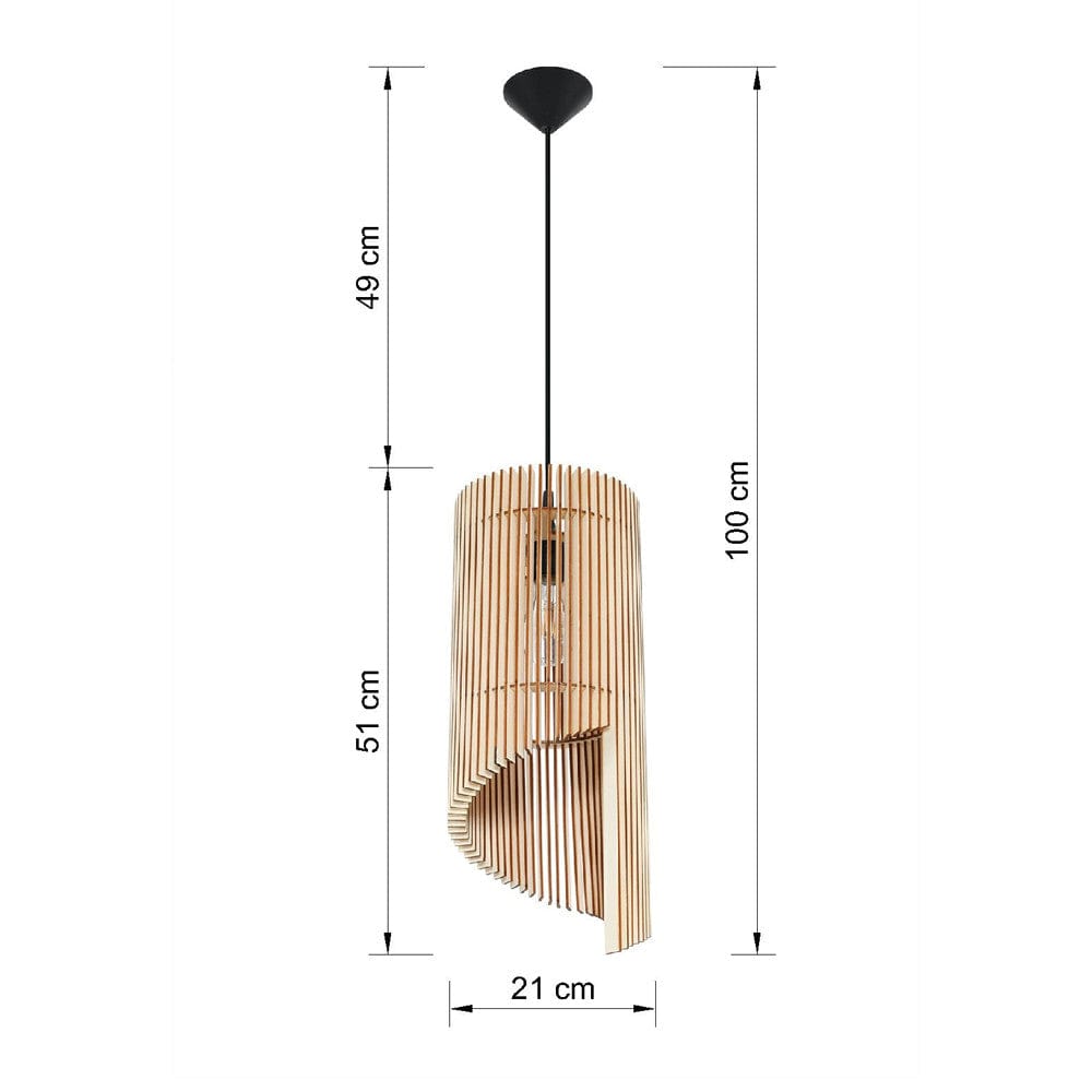 Suspension Bois Massif Design Scandinave