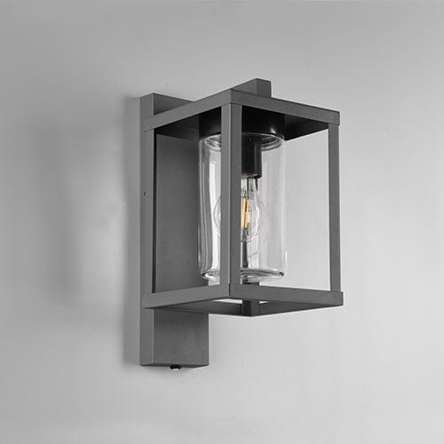 Applique Murale Extérieure Verre et Aluminium Anthracite