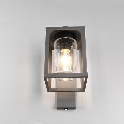 Applique Murale Extérieure Verre et Aluminium Anthracite