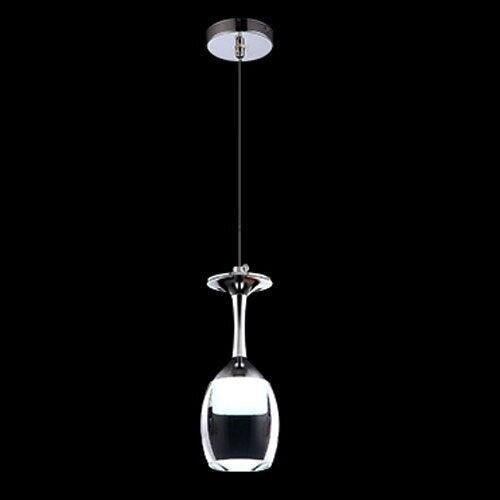 Suspension Verre à Vin LED, Hauteur Réglable, Design Bar