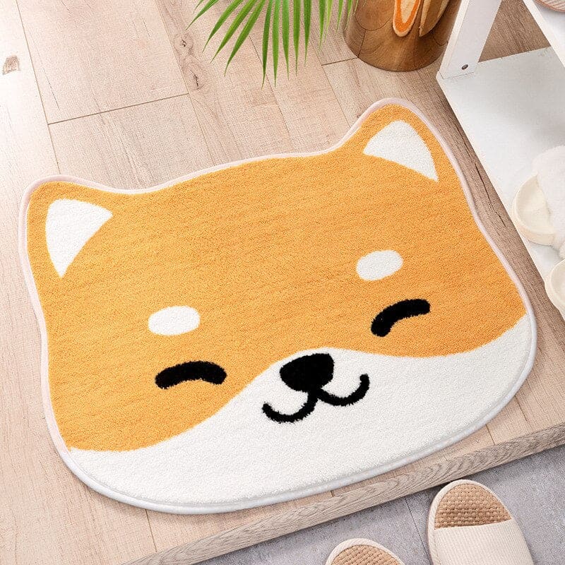 Tapis de bain antidérapant en forme de tête de chat – Doux, kawaii et absorbant