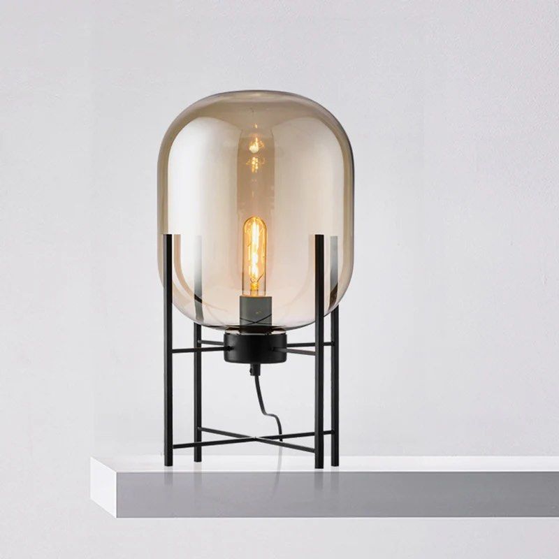 Lampe en Verre – Lampe de Table ou Lampadaire