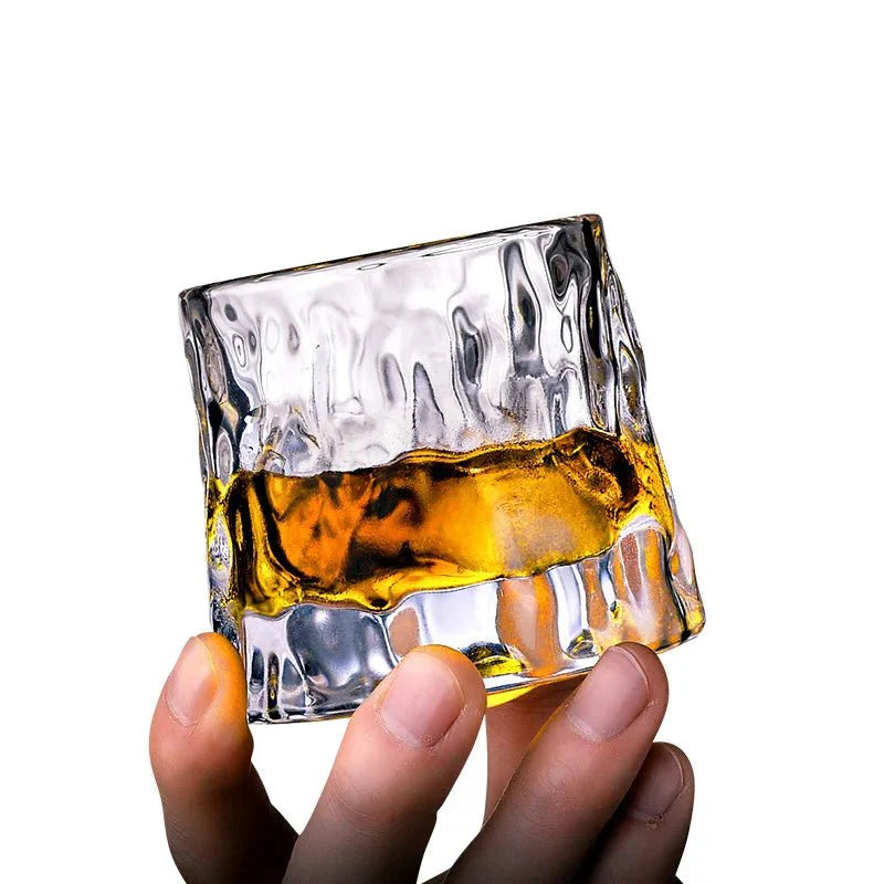 Verre à Whisky | Effet Vague Texturé - Élégant et Original
