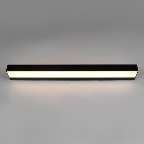 Luminaire Cuisine Mural LED Noir Mat IP44 60cm