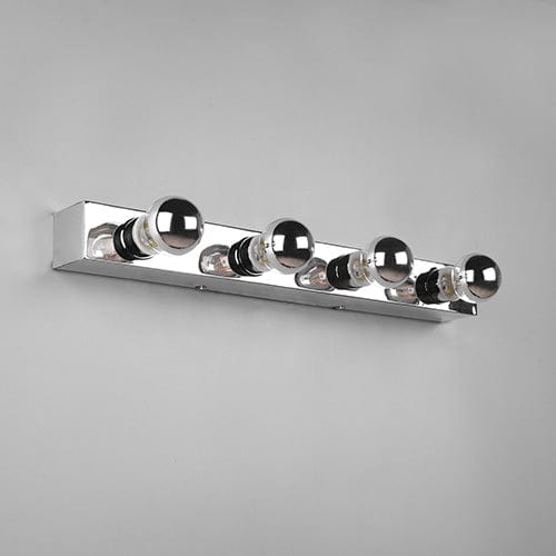 Applique Murale Métal Chrome 4 Lampes E27 IP44