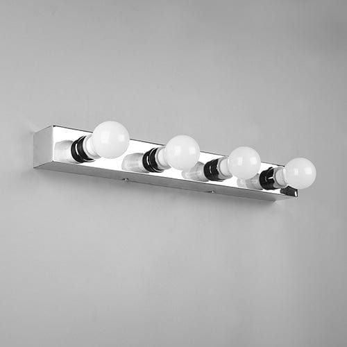 Applique Murale Métal Chrome 4 Lampes E27 IP44