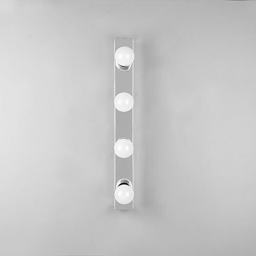 Applique Murale Métal Chrome 4 Lampes E27 IP44