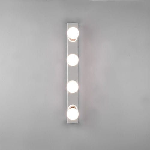 Applique Murale Métal Chrome 4 Lampes E27 IP44
