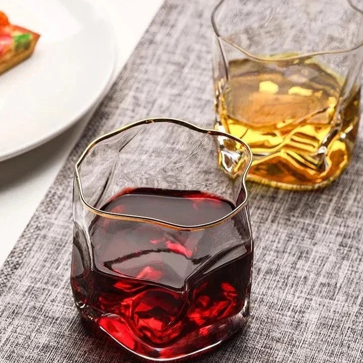 Verre à Whisky Texturé 300ml, Design Élégant