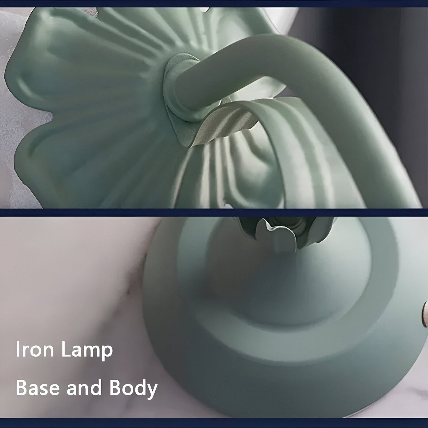 Vintage French Style – Lampe de Bureau à Fleurs de Style Français