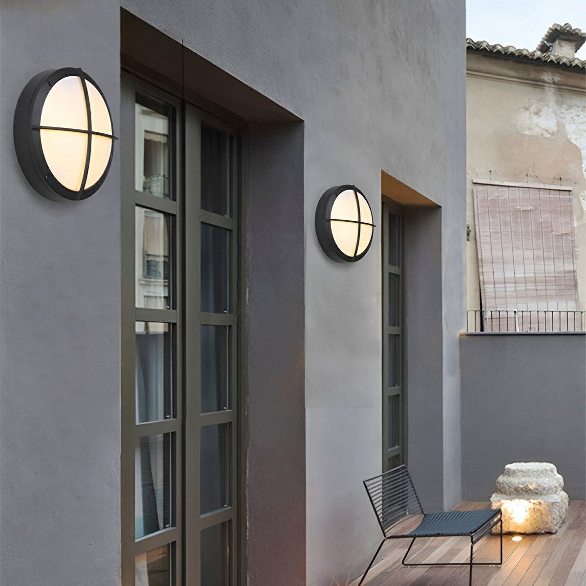 Applique Murale LED Extérieure Ronde – Étanche IP65