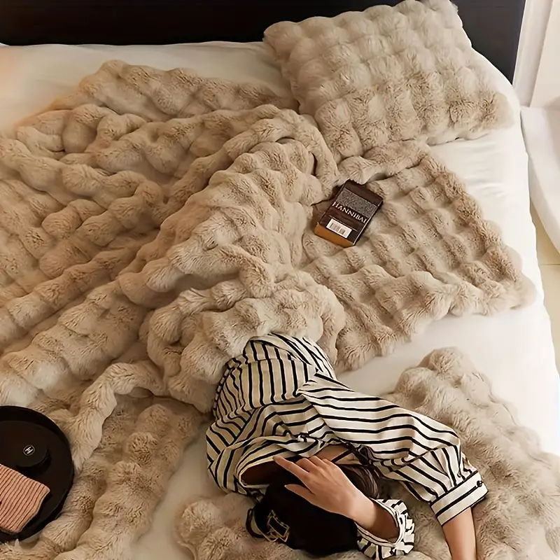 WaffleCloud | Plaid Doux et Confortable avec Renfort pour un Confort Optimal