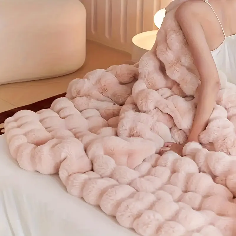 WaffleCloud | Plaid Doux et Confortable avec Renfort pour un Confort Optimal