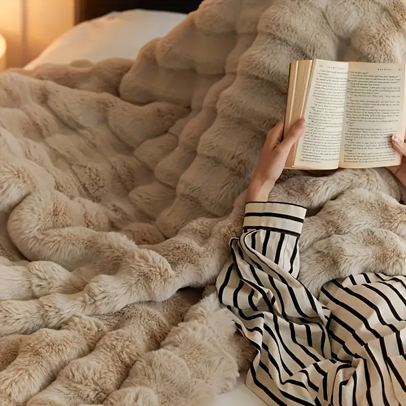 WaffleCloud | Plaid Doux et Confortable avec Renfort pour un Confort Optimal