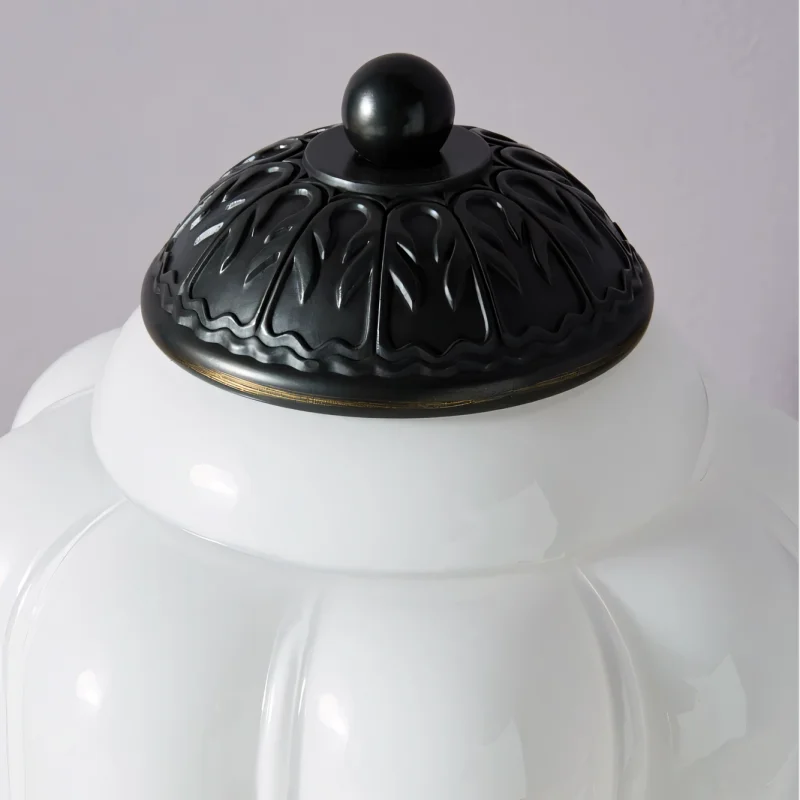Lampe de Table Vintage Sif Eloise – Verre Opale et Élégance Rétro Française