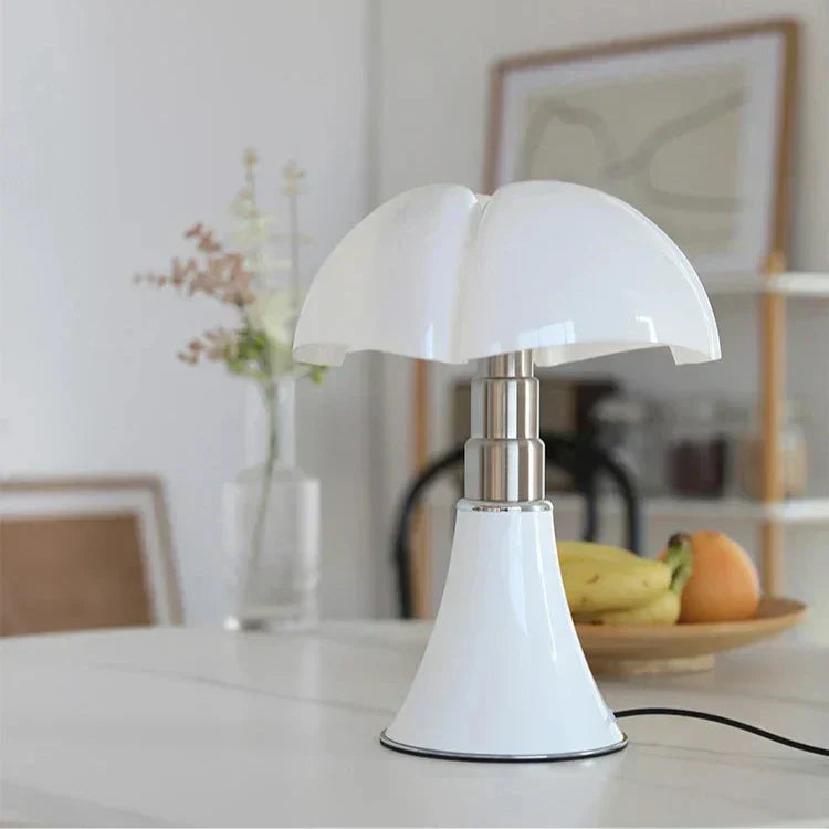 Lampe de Table LED, Design Champignon, Noir Blanc, 36cm
