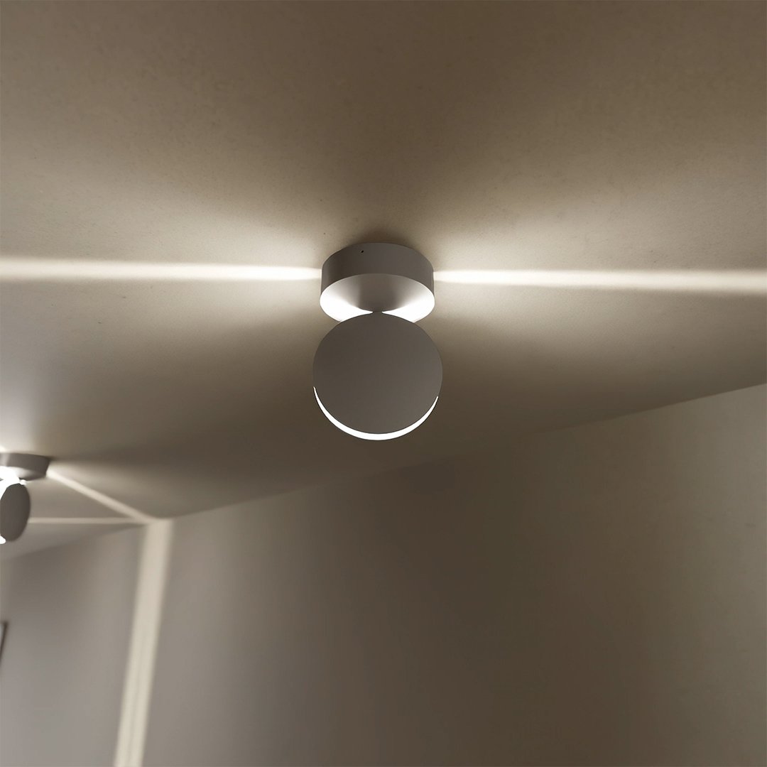 LUMO | Plafonnier LED Moderne en Aluminium Blanc
