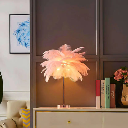 Lampe Arbre à Plumes LED avec Télécommande