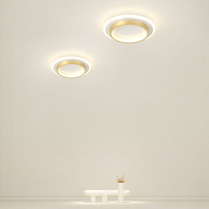 Plafonniers LED Ronds | Métal et Acrylique pour Couloir