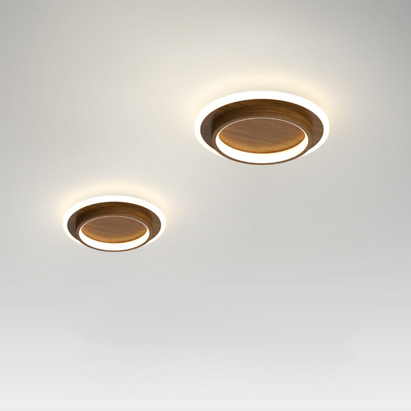 Plafonniers LED Ronds | Métal et Acrylique pour Couloir