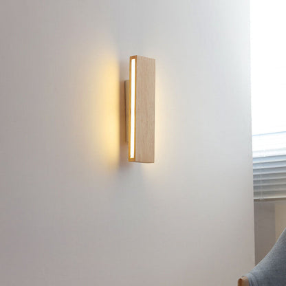 Applique LED Bois Pivotante Design Japonais Moderne