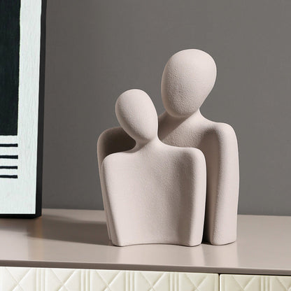 Sculpture Céramique "Mes Bras Toujours Pour Toi" – Une Ode à l’Amour et à l’Intimité