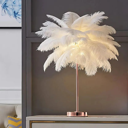 Lampe Arbre à Plumes LED avec Télécommande