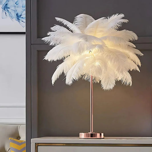 Lampe Arbre à Plumes LED avec Télécommande