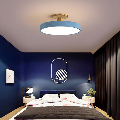 Plafonnier LED Circulaire Moderne | Design Simple et Élégant Semi-Suspendu