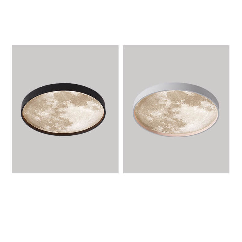 Plafonnier LED Rond Lune | Design Nordique et Créatif