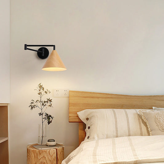 Applique Murale Scandinave Bois & Fer – Bras Articulé