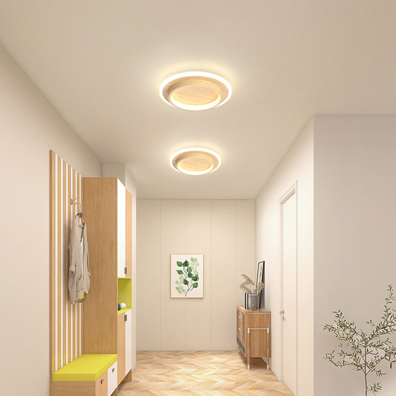 Plafonniers LED Ronds | Métal et Acrylique pour Couloir