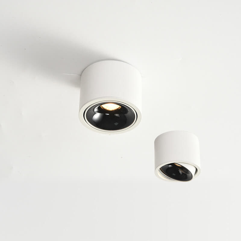 Plafonnier LED Rond Moderne | Spotlight Minimaliste avec Monture en Encastrement et Réglable