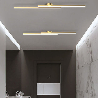 Plafonnier LED Moderne Aluminium Barre Semi-Encastré