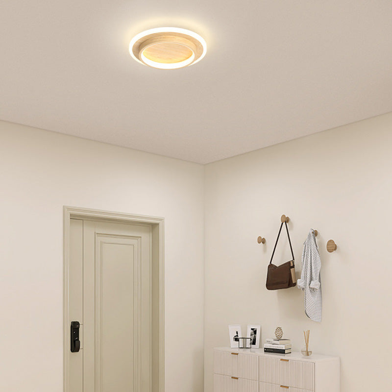 Plafonniers LED Ronds | Métal et Acrylique pour Couloir
