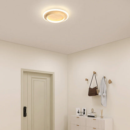 Plafonniers LED Ronds | Métal et Acrylique pour Couloir