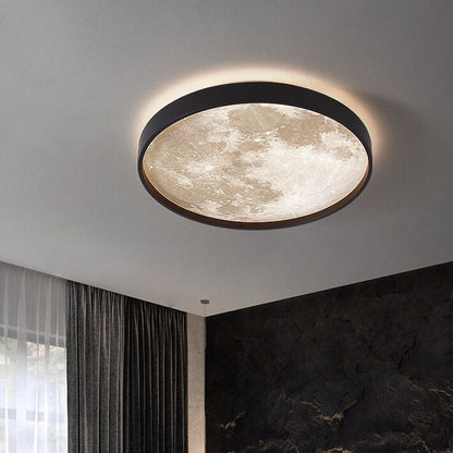Plafonnier LED Rond Lune | Design Nordique et Créatif