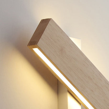 Applique LED Bois Pivotante Design Japonais Moderne