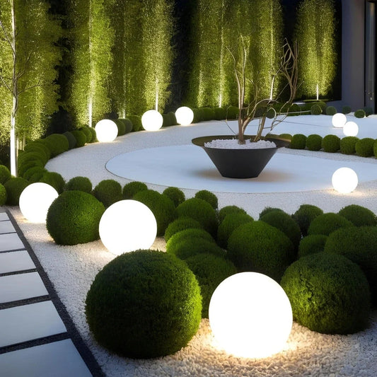 Lampe Solaire Sphérique LED – Extérieur & Intérieur