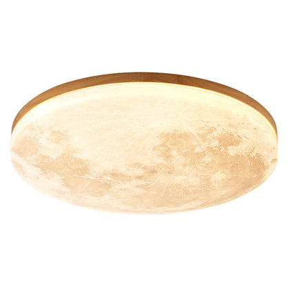 Plafonnier LED Rond Nordic Minimaliste | Lampe en Acrylique Forme Lune, Monture Encastrée