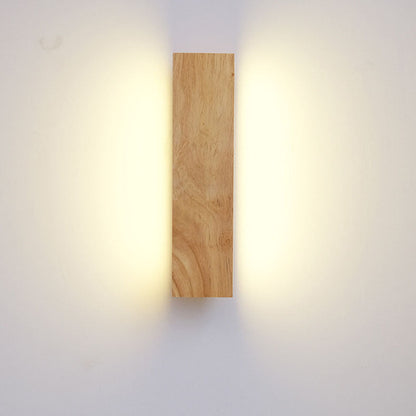 Applique LED Bois Pivotante Design Japonais Moderne