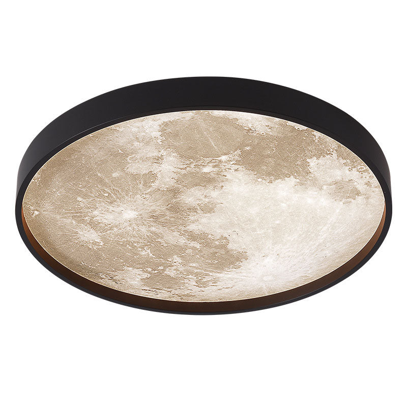 Plafonnier LED Rond Lune | Design Nordique et Créatif