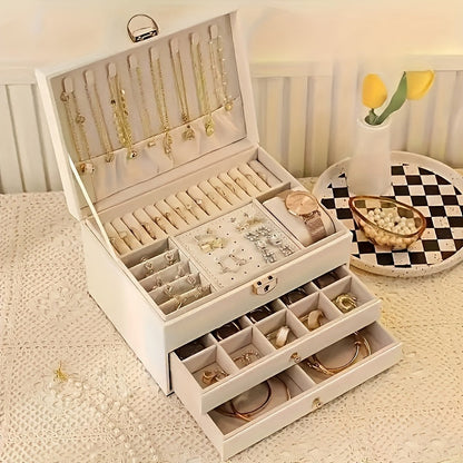 Boîte à Bijoux Organiseur, Coffret Luxe avec Compartiments