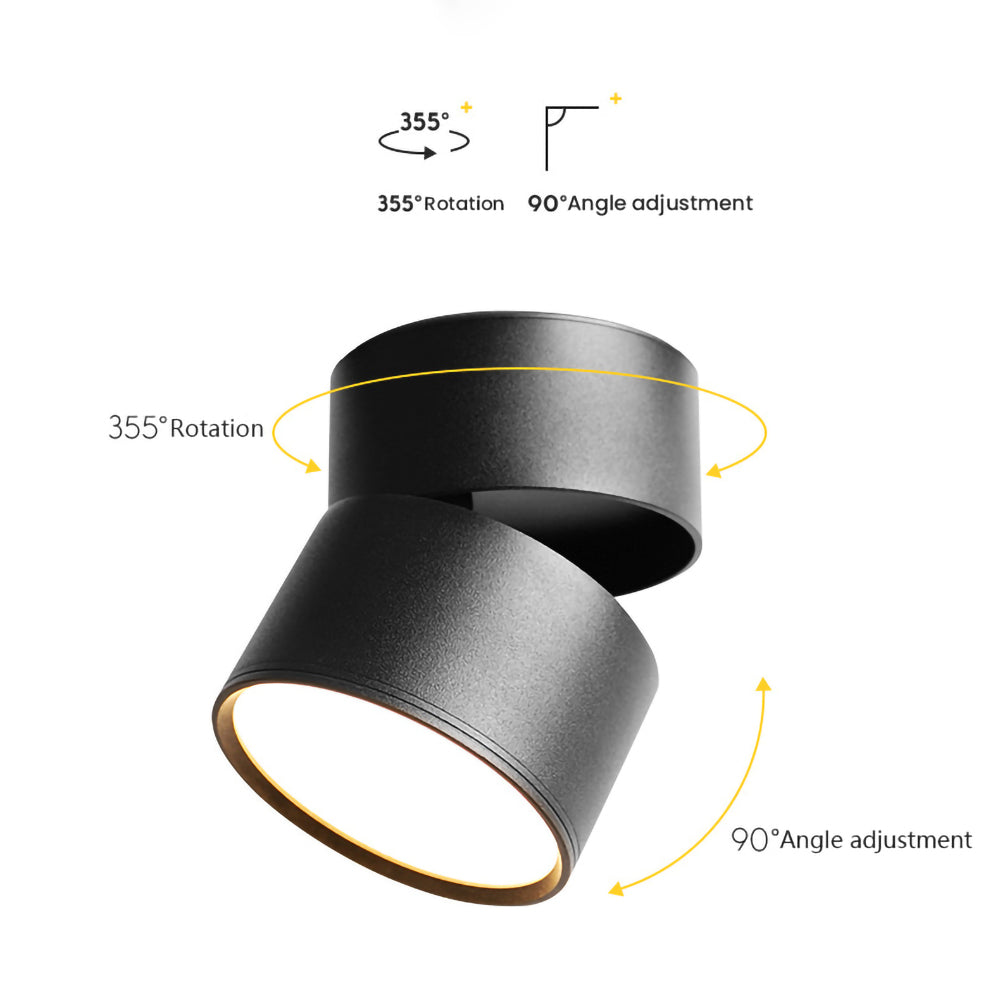 Plafonnier LED Orientable Moderne Mini 10 cm